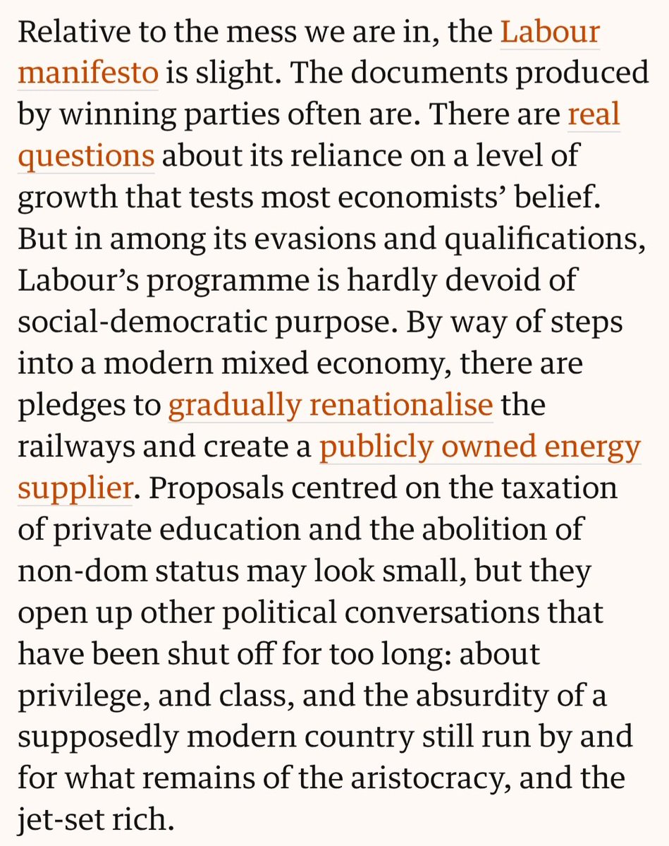Obseyxx's tweet photo. John Harris has done a piece attacking Starmer's "blankness". With grim inevitability, in 2024 he wrote that this was strategic cleverness that was concealing a quiet radicalism. Stealing a living. https://t.co/6jnFAphj7n