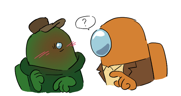 RecklessBucket2's tweet photo. Asking the unpaid intern's professional opinion  

#AmongUs #AmongUsShow #AmongUsFanart #UnpaidResources (?) #TrustWorm https://t.co/vxRdMRxNmr