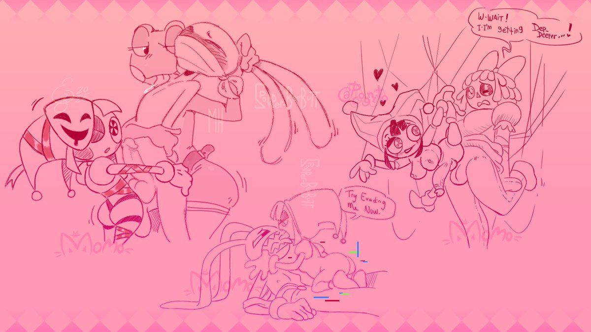Momokattlewds's tweet photo. Drawpile collabs done during the finale of TADC! 
Thanks for the experience and fun with @GasmZiggy @ExcitedZone @Spooper_beebutt @LewdyDoodls @chaboros @MhDrawin and @panicognito https://t.co/fYvC3P16Ir