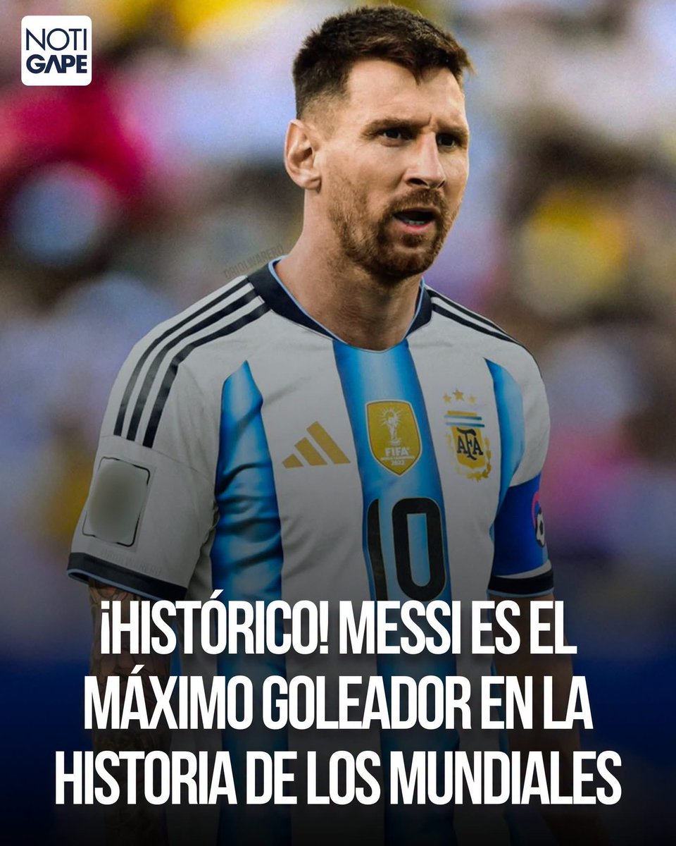 NotiGapeMX's tweet photo. 🐐🇦🇷 ¡HISTÓRICO! MESSI SUPERA A KLOSE Y ES EL MÁXIMO GOLEADOR EN LA HISTORIA DE LOS MUNDIALES

Lionel Messi volvió a escribir una página dorada en la historia del futbol al marcar ante Austria y llegar a 17 goles en justas mundialistas.

🔥 Con este tanto, el argentino superó a Miroslav Klose y se convirtió en el máximo anotador histórico de los Mundiales.

⚽ El capitán de Argentina sigue agrandando su leyenda con una nueva marca que lo coloca en lo más alto del futbol.

🇦🇷 Messi no solo lidera a la Albiceleste dentro de la cancha, también sigue rompiendo récords que parecían imposibles.

👑 La historia tiene nuevo dueño: Lionel Andrés Messi.
