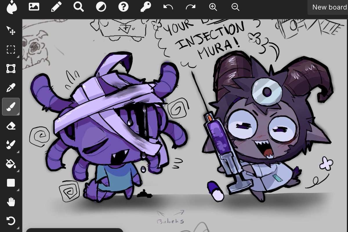 GoatMogu's tweet photo. Doctor &amp; Patient Magma doodle
#cultofthelambfanart https://t.co/SakBnJqcaS