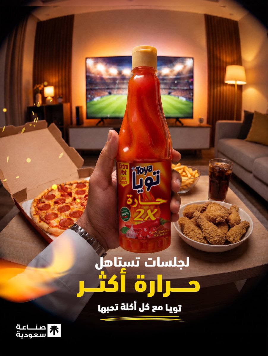 toyaksa's tweet photo. المباراة مولعة؟⚽️
خّل حرارة #تويا 2X ترفع الحماس أكثر!🌶️🔥 https://t.co/WjXSWXQXgI