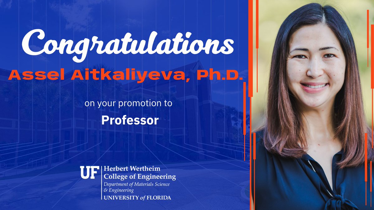 UFMSE's tweet photo. Congratulations to our four @UFMSE faculty members who were promoted this summer!  🎉 We are incredibly proud of your hard work, dedication and commitment to our college. 

Join us in celebrating their achievements and #GoGators! 

#ufmse #ufengineering https://t.co/ffRmjl1pVS