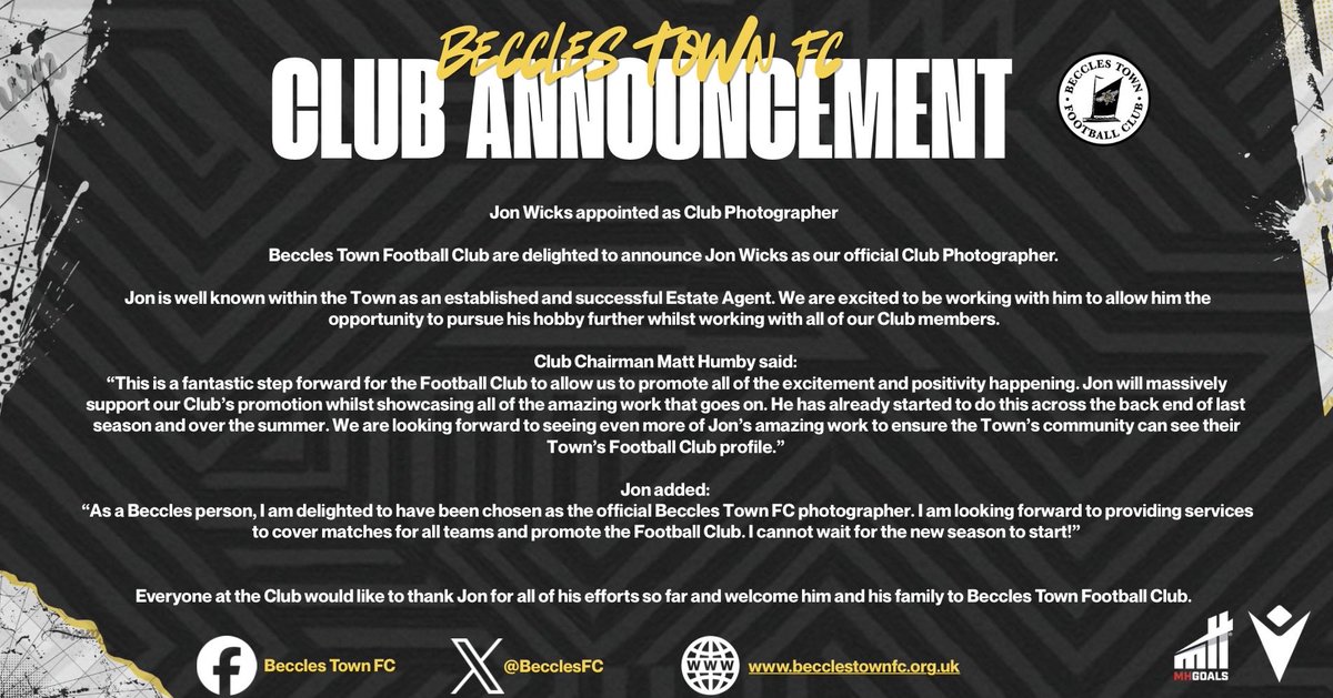 BecclesFC tweet picture