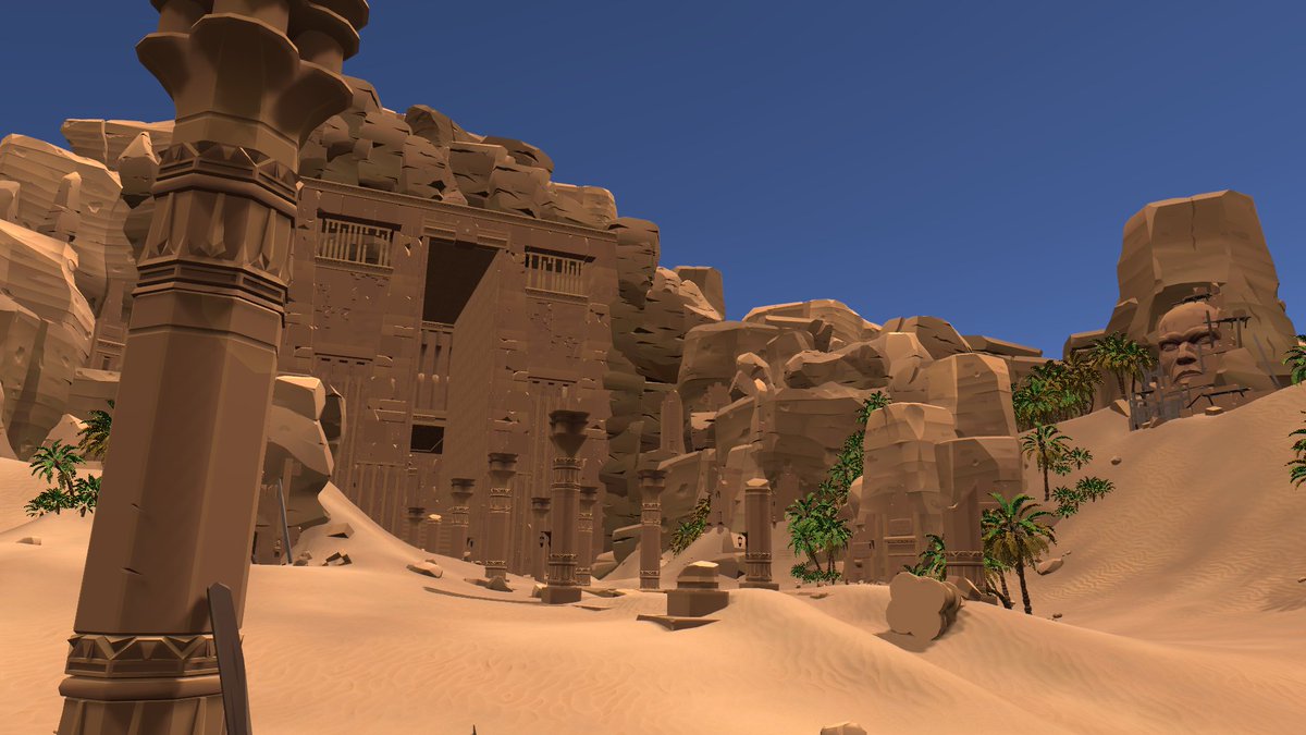 Krimson_Eclipse's tweet photo. World: Deserty Temply
Author: KannaCS
I wonder what happened to the people who built this place?
#VRChat #VRChat_World #Maro3D #BLUECLOUD_BOOTH https://t.co/uZYGU8XmCD