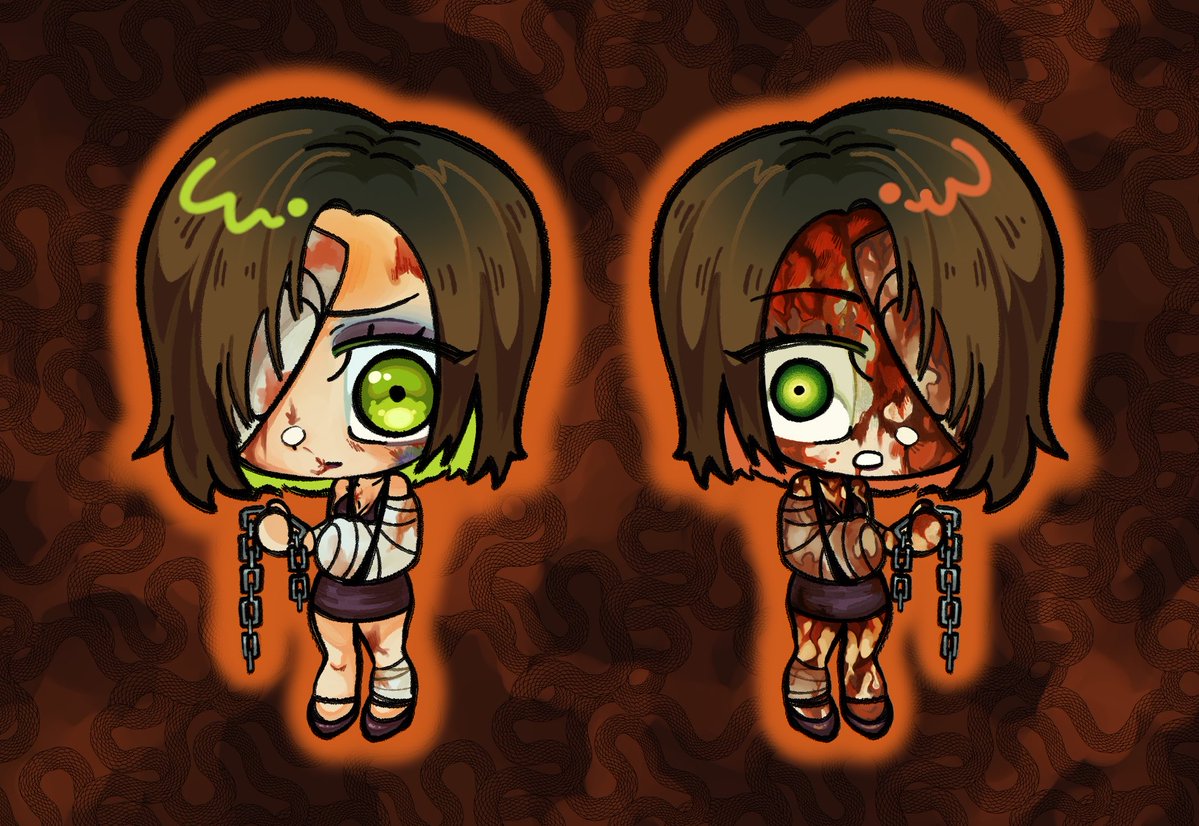 hishu_wangrrb's tweet photo. tw blood
loved silent hill 4! drew this Eileen for a keychain https://t.co/RyQf0YOLVz