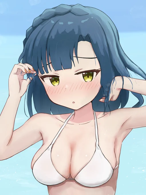 水着 百合子! #七尾百合子