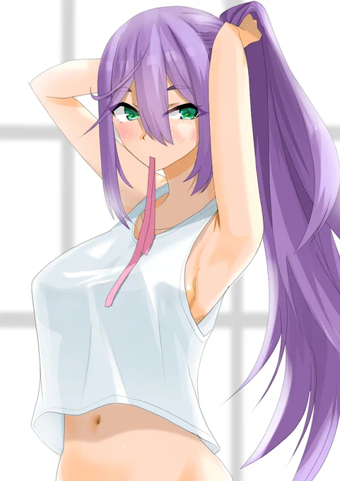 オリキャラクガキ この子何度か描いてるけど名前とか何も決めてない… 考えるかぁ
