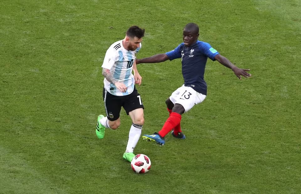 ConnCFC's tweet photo. Question to Giroud: “How did you stop Messi in 2018 Giroud?”

Giroud: “We put Ngolo Kante on him, he gave him a hard time” https://t.co/NxoriOy2tj