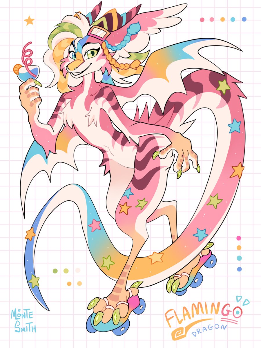 montesmithart's tweet photo. Flamingo dragon auction! ☀️🌈
(re-upload)

SB: $50
MI: -
AB: $500

Ends in 3 days after the last bid! Payment via PayPal ^^ https://t.co/vFkIQeN7MA