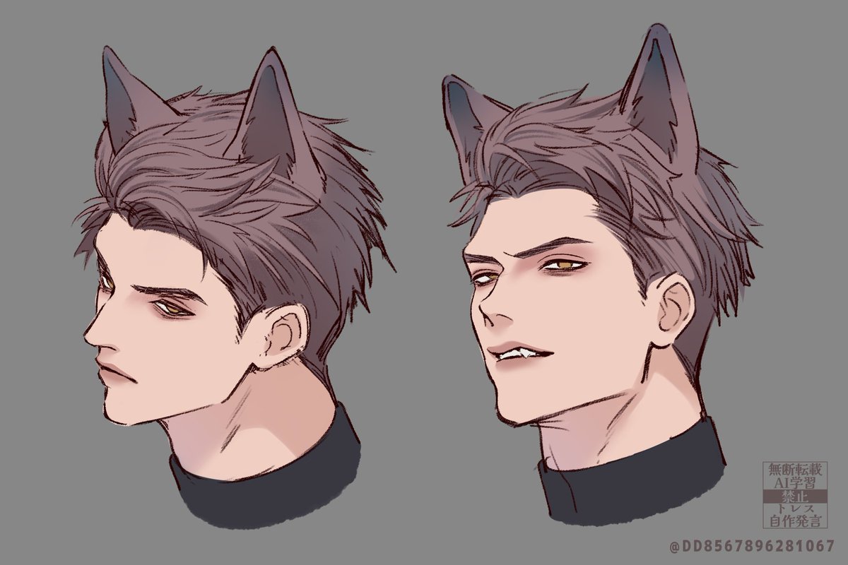 DD8567896281067's tweet photo. 描き分け絶望ロウガくん🐺 https://t.co/nnSeupkflB