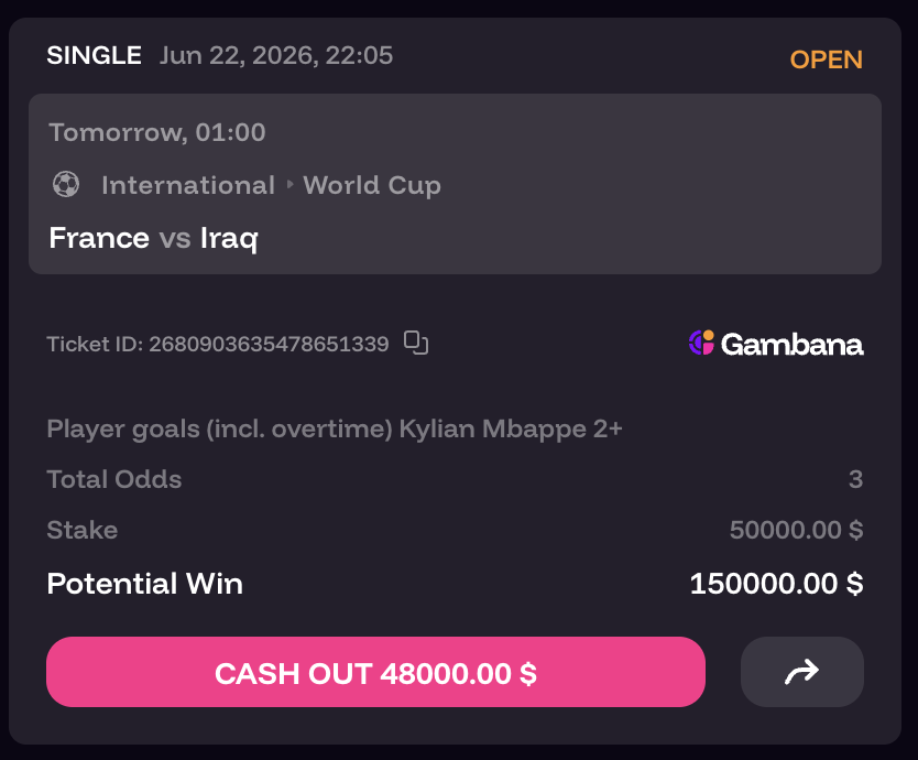 JulianMKD's tweet photo. Don't overthink it. 

Mbappe to score 2+ goals today. 

Bet for France vs Iraq https://t.co/cDTQwX5baj
