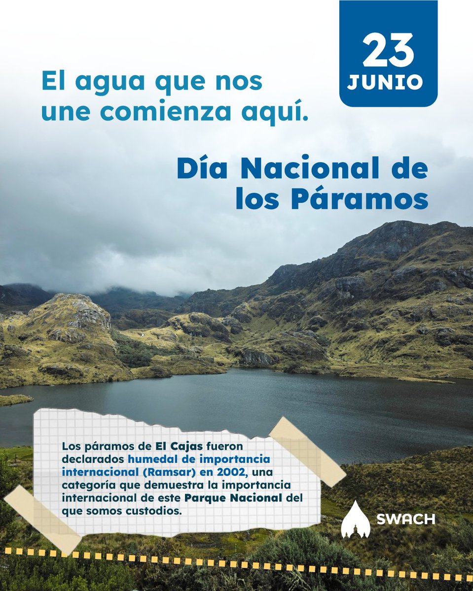 swach_ec's tweet photo. Cada gota que usamos tiene una historia que comienza en las montañas

Este Día Nacional de los Páramos queremos agradecer a estos ecosistemas que sostienen la vida de nuestras ciudades y recordar que protegerlos es una responsabilidad compartida. https://t.co/n883HkGyRg