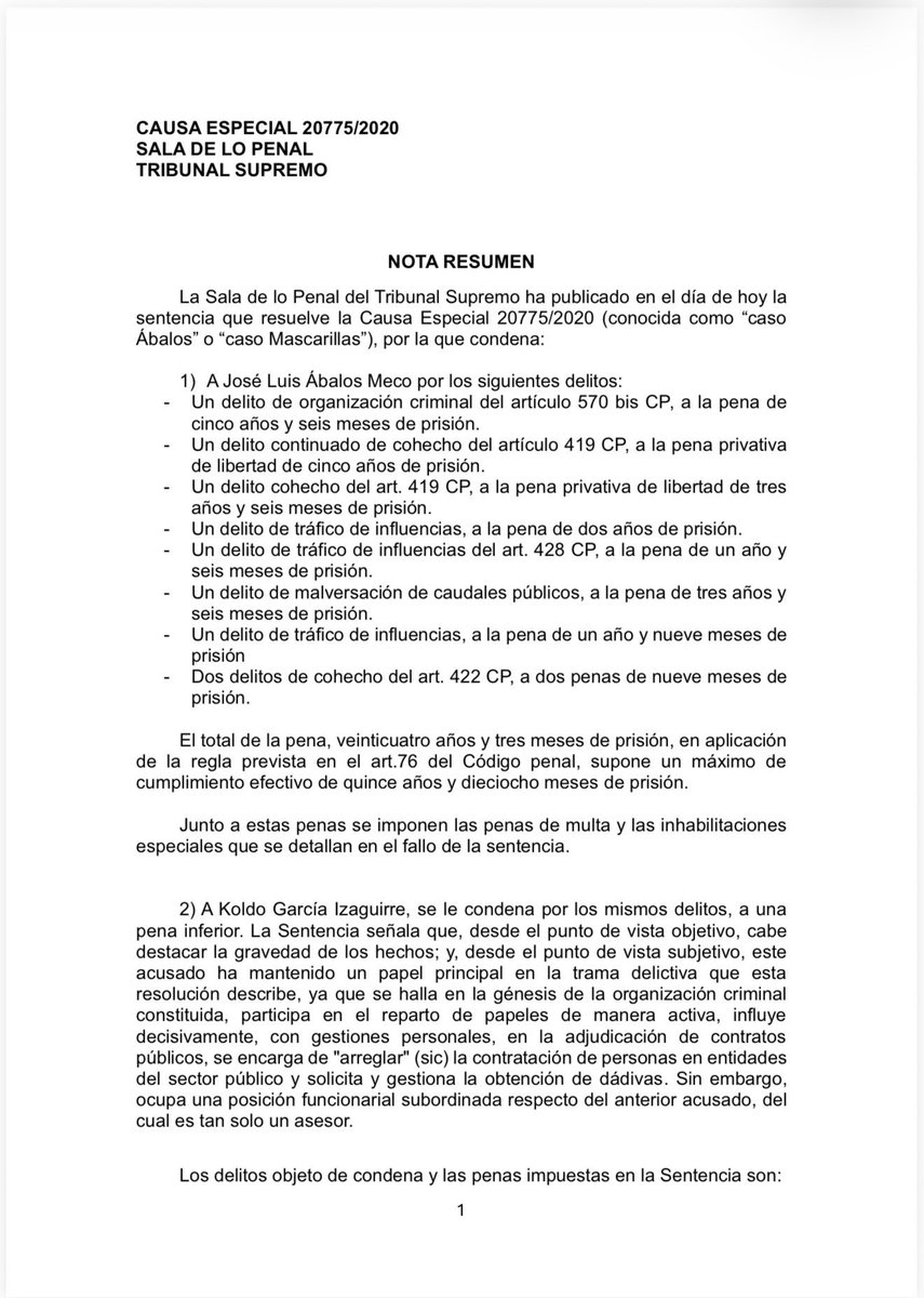 SenorVer's tweet photo. ¿Y no es mejor, en aplicación del art. 76 CP, poner 16 años y 6 meses, que 15 años y 18 meses? 🤔 https://t.co/v8gq4b8gTw