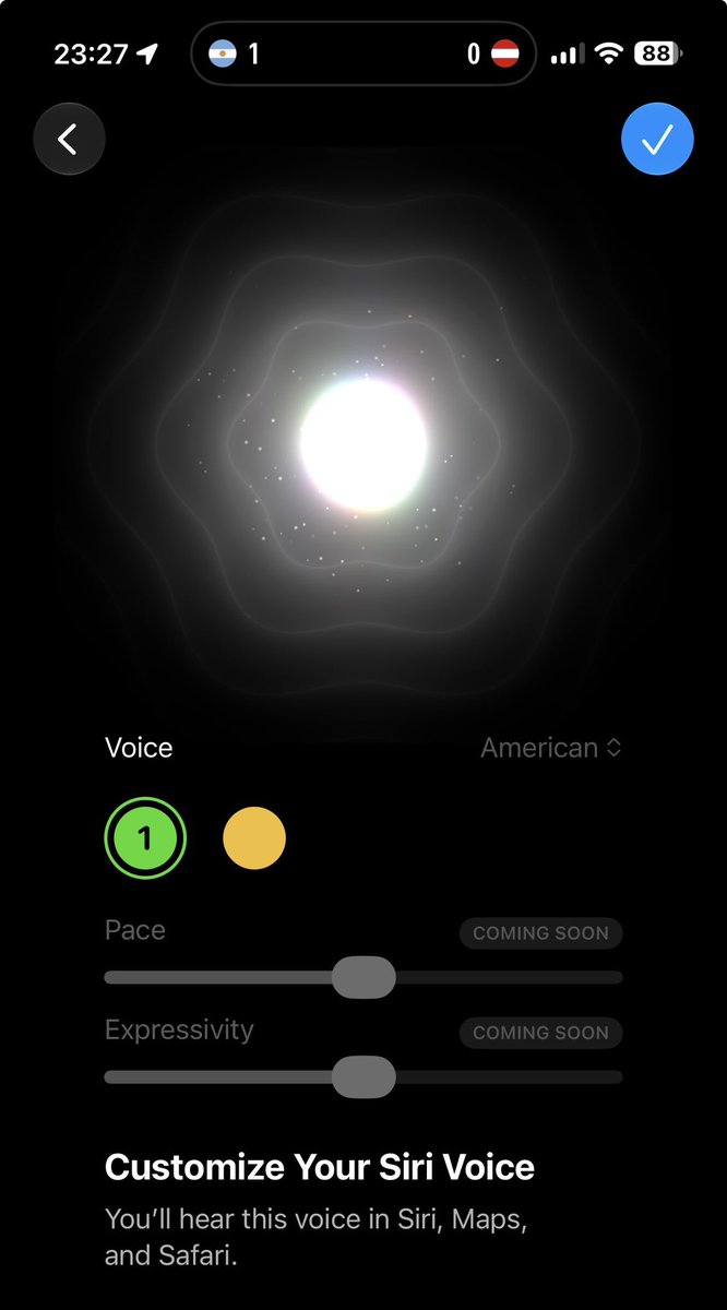 monow_ios's tweet photo. تحديث iOS 27 Beta 2 يضيف رسالة "قريباً" (Coming Soon) داخل إعدادات أصوات Siri.

النسخة التجريبية الأولى (Beta 1) على اليسار، والنسخة الثانية (Beta 2) على اليمين. 👀📱
#iOS27Beta2 #Apple #Siri #آبل #تحديثات_آبل https://t.co/K0VDfgqeIj