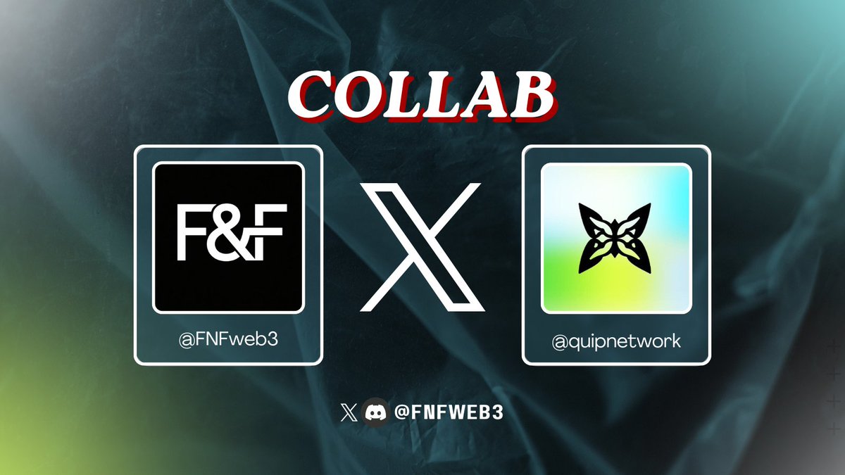 FNFweb3's tweet photo. FNF 🤝 @quipnetwork 

Quip Network is building a decentralized marketplace for quantum computing, connecting hardware providers, developers, and users to make quantum power more accessible and efficient

Instead of requiring specialized expertise or expensive infrastructure, Quip aims to create a network where reusable quantum applications can be developed, shared, and accessed by anyone

Alongside the network, they're launching Quantum Echoes, an on chain generative art collection where each NFT is uniquely generated through a quantum powered reveal process

Quantum Echoes
• Rare Supply: 1,000
• Price: Free
• Chain: Ethereum

Backed by
��� Portal Ventures
• Orange DAO

Team Highlights
• Colton Dillion (Co-founder of DEGEN)
• Dr. Richard Carback (Cryptographer & XX Network Co-founder)
• Dr. David Chaum (Inventor of digital cash and cryptographic pioneer)

Giveaways now live in FNF Discord ↓
https://t.co/fR8E7A43RE