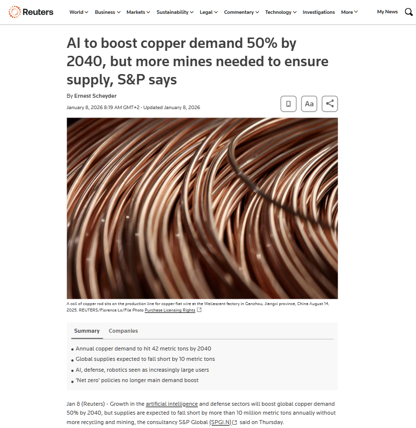winberryRicky1's tweet photo. THIS COPPER SETUP LOOKS BETTER EVERY WEEK
One company that keeps standing out to me is NovaRed Mining Inc.
$NRED already controls 39,726 acres, has a 70% earn-in opportunity at Wilmac, 3 drill-ready targets, over 18.3 miles of completed geophysics, and a MetalCore platform containing 2.7M+ records, including 1.4M geochemical samples, 799K mineral occurrences, and 583K mining claims.
The latest copper outlook continues pointing toward a structural supply shortage while demand from AI, power grids, EVs and electrification keeps accelerating. That's exactly the environment where future copper discoveries become more valuable.
To me, $NRED is positioned where capital, attention and copper demand could eventually meet.
PT: C$20
Always do your own research before making any moves.
$STRC $MEHA $GDC