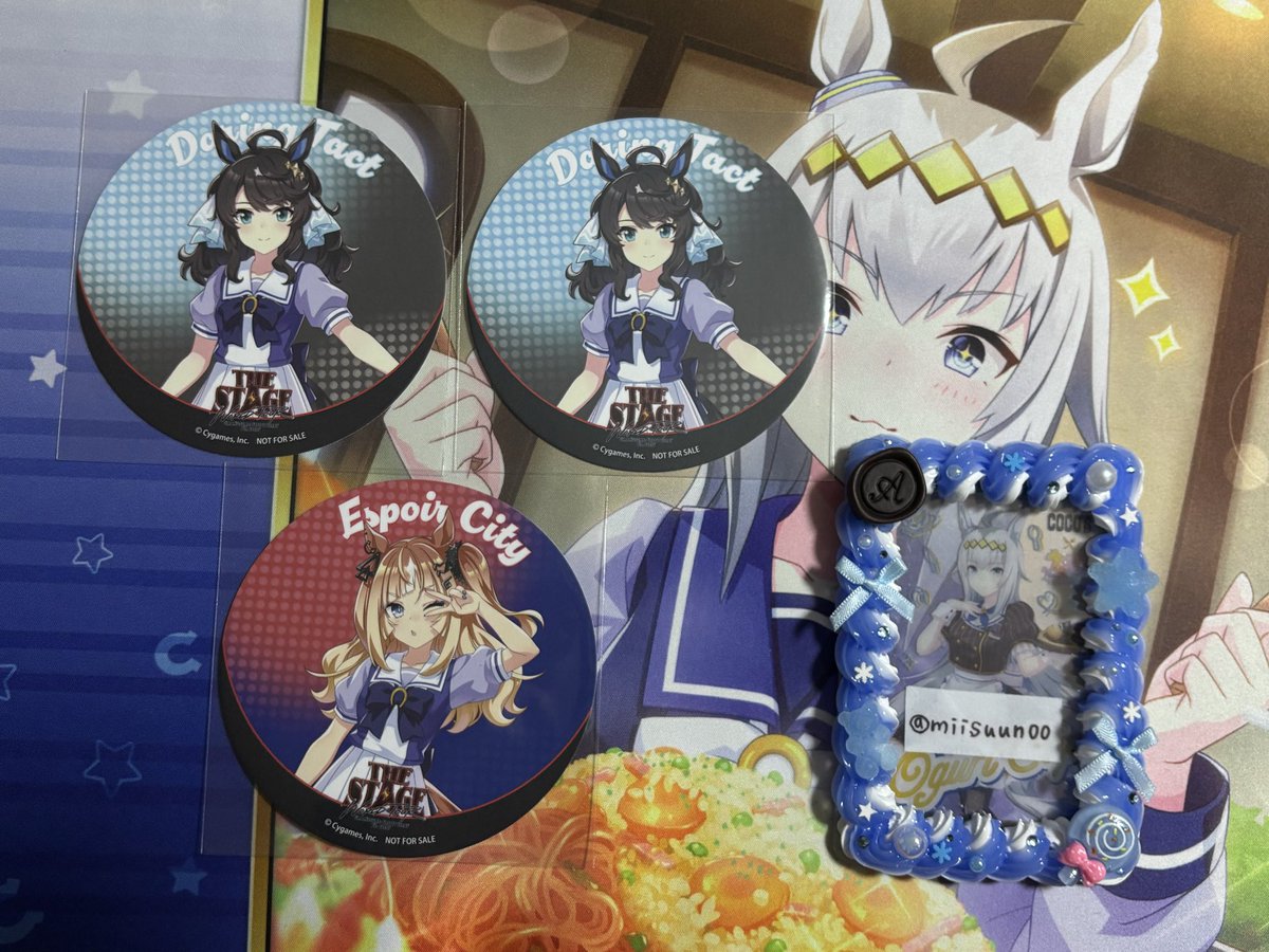 miisuun00's tweet photo. 【交換】ウマ娘 7th アニメイトカフェ コロッタ アクリルコースター ストローマーカー 紙コースター

譲　写真のもの
求　画像5枚目のとおり

郵送での交換希望。
また友人分含みます。

よろしくお願いいたします◎ https://t.co/9ULiKE1o3a