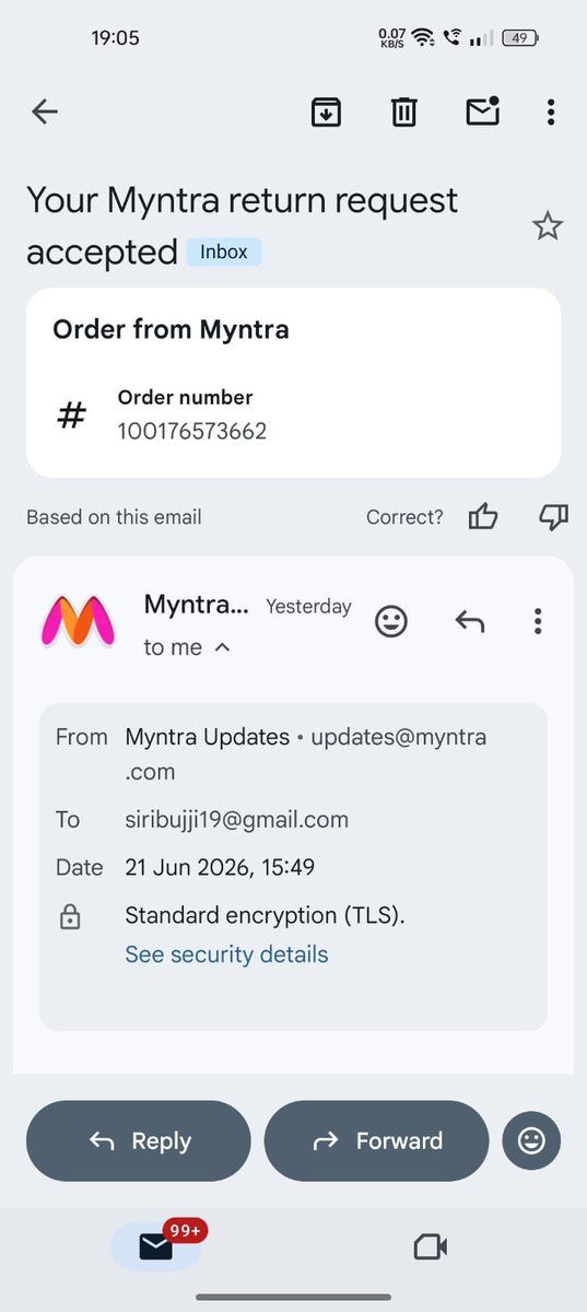 Pavankalyanbod3's tweet photo. @MyntraSupport @MyntraSupport I am seriously fed up with your customer support I don't know what exactly you are trying to do yesterday after this tweet you have created the return and then again on your own today you have cancelled the return.
This is raising serious concerns https://t.co/Oeyuhs6qss