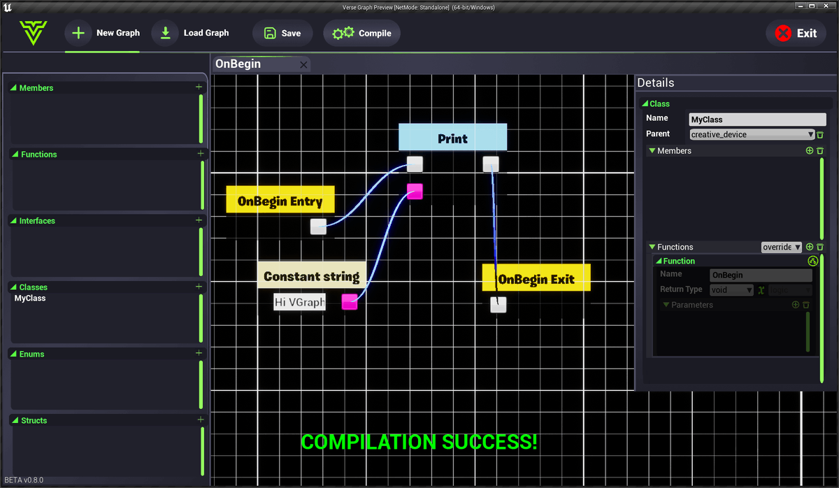 versegraph's tweet photo. No blueprints in UE6 😰. Do not worry Verse Graph is almost cooked! 😍 https://t.co/vME85WXZHa