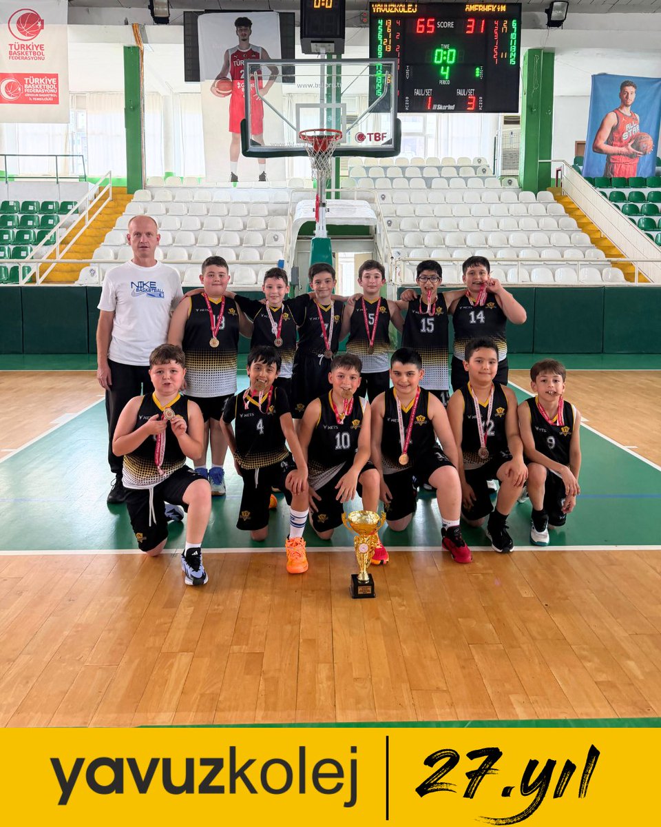 YavuzKolej's tweet photo. OKULLARARASI MİNİKLER İL BİRİNCİLİĞİ'NDE ŞAMPİYON YAVUZ KOLEJ! 🏆

Okulumuz, Okullararası Minikler İl Birinciliği müsabakalarında gösterdiği üstün performansla Gazipaşa İlkokulu ve Ömer Hekim İlkokulu'nu mağlup ederek İl Şampiyonu olmuştur. https://t.co/N0mreKbEJt
