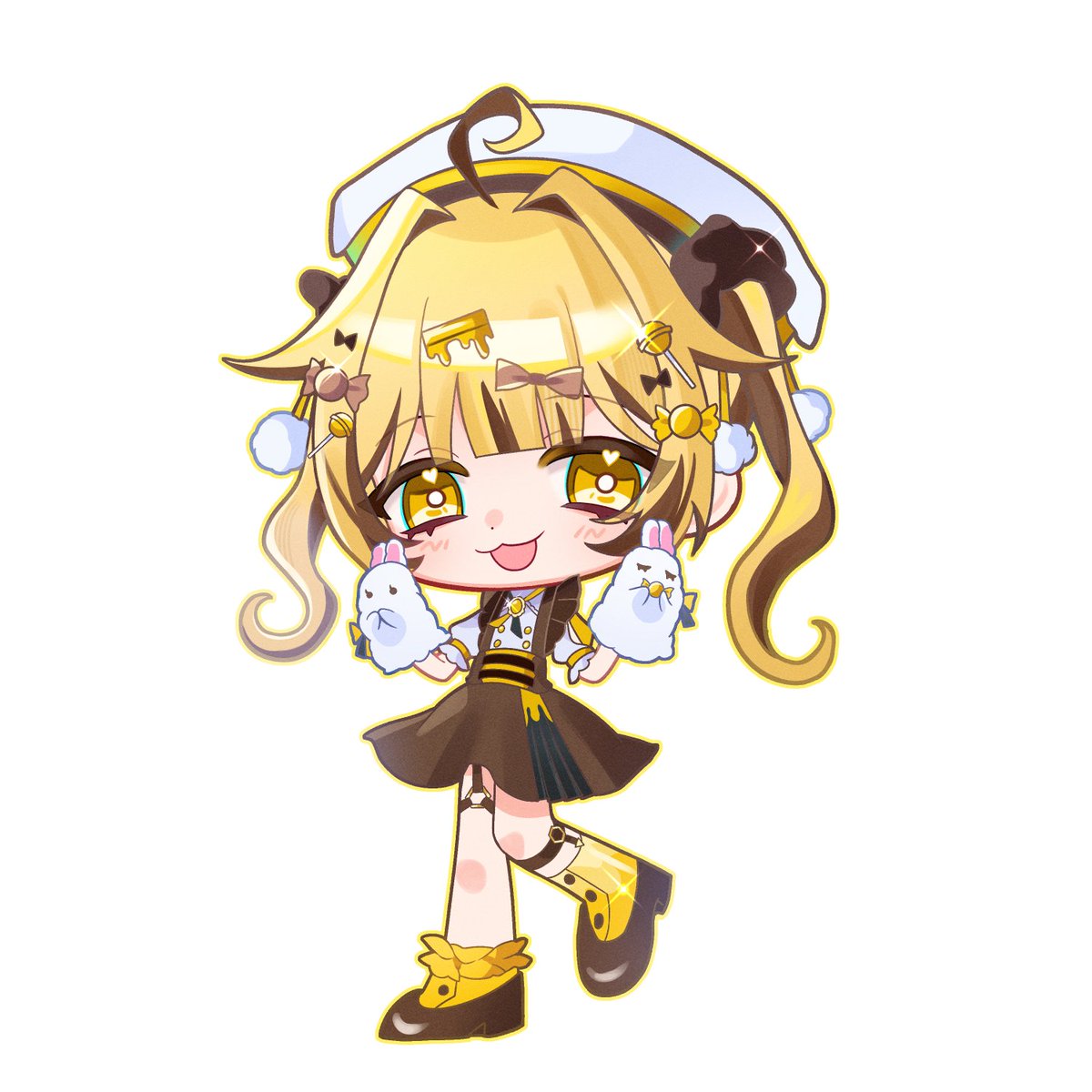 genousa_'s tweet photo. 塩髄様（ @Padumorioic ）の卵商品で、愛罠蜂HO2の蜜飴るとを描いていただきました！
つやつやきゅるきゅるの素敵な塗りですごくかわいいです…♡
描いてくださりありがとうございました🍯🍬

#つなぐ #PR 
https://t.co/UgiXdGsTEV https://t.co/NL6AkdbKsC