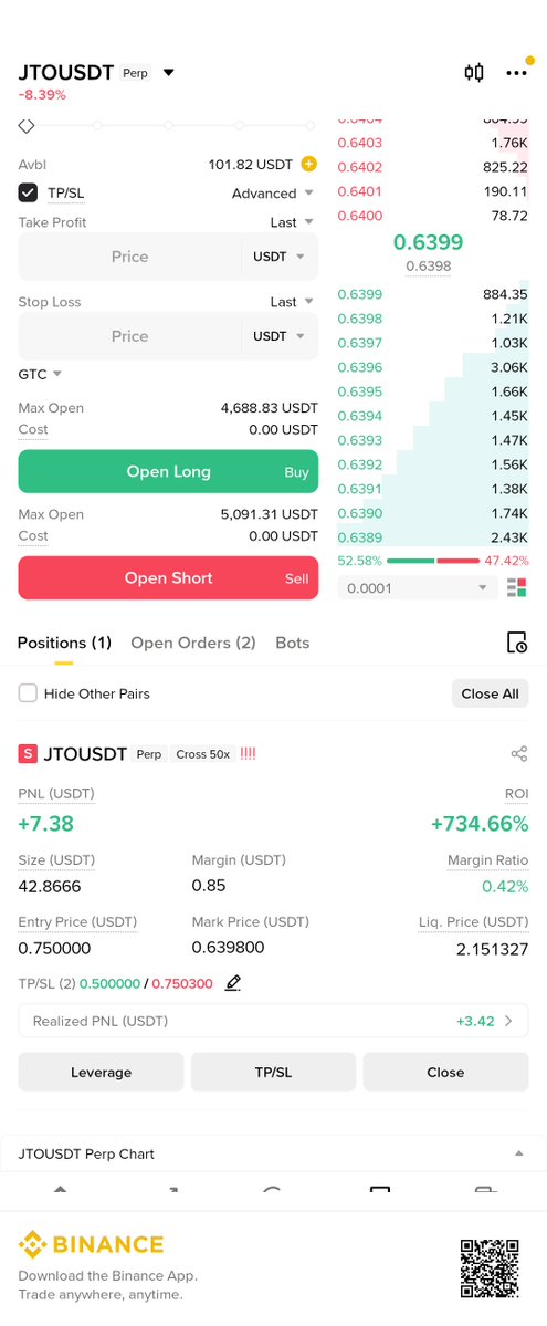 Shojib306's tweet photo. Good evening guys.  

What should i do with $JTO 

Should i hold till TP or book it? https://t.co/vW5ZiKfivd