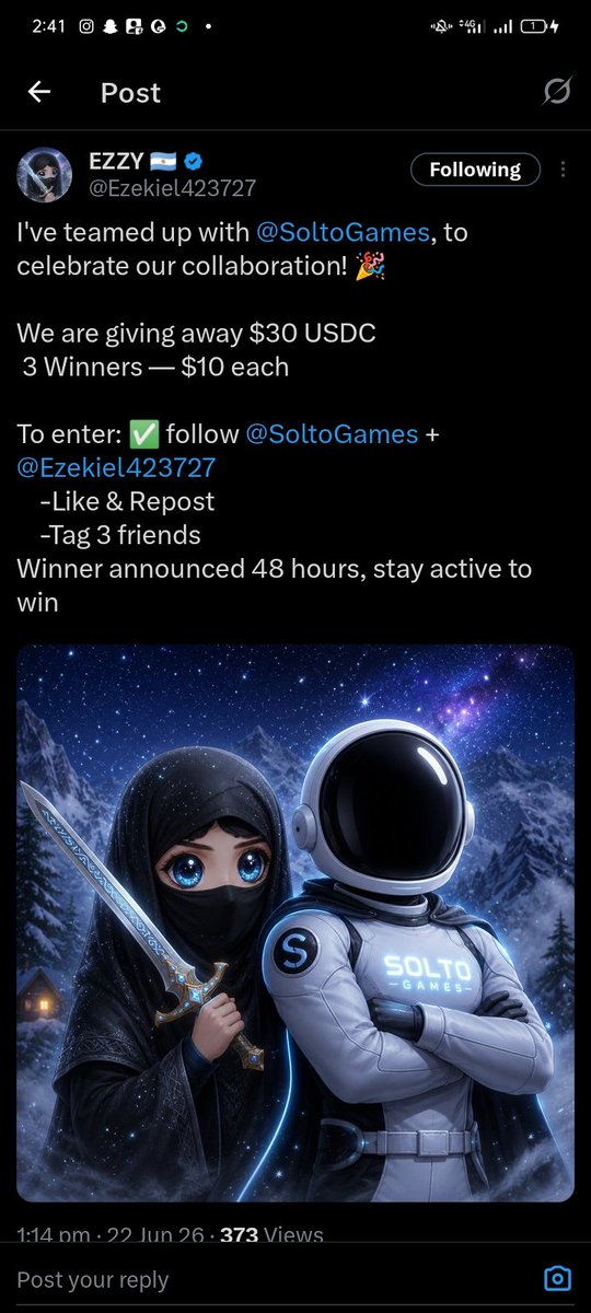 moniebuddy's tweet photo. @Ezekiel423727 @SoltoGames Done boss https://t.co/Mhj5CCRXQC