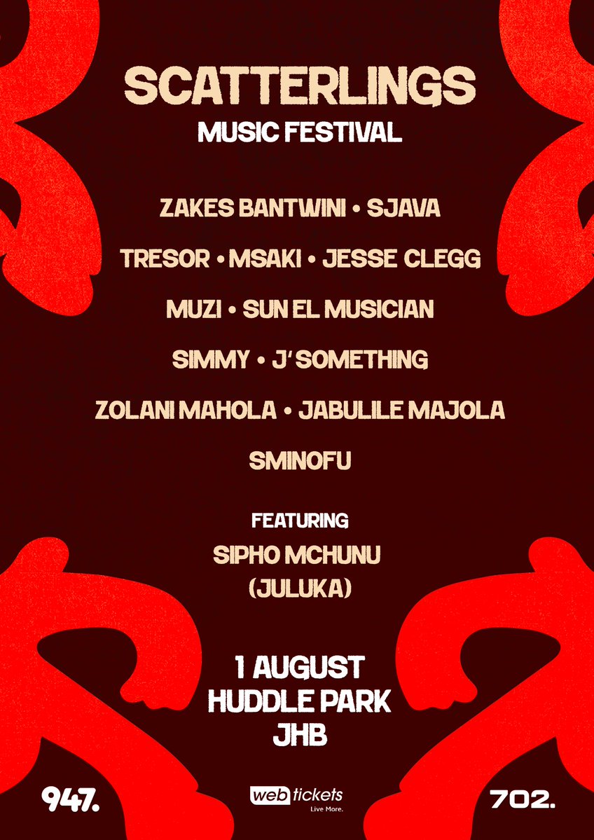 UL_Mzansi's tweet photo. @tresorofficial is joining Scatterlings Music Festival line-up! The multi-award-winning hitmaker will take the stage at Huddle Park on 1 August for what promises to be an unforgettable night of music &amp; culture.

Visit #UrbanLifestyle for more details:
https://t.co/re355jR2RU https://t.co/pu3iuiqU8a