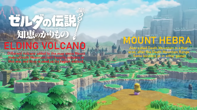 WeyardStar's tweet photo. @MrJmZack EoW merely fixed that localisation mistake, Mount Hebra is still exactly in the same mountain range as in other games of the same era.
You are confusing Mount Hebra from the Death Mountain range with the separated Eldin Volcano from EoW. The name Death Mountain is never used here https://t.co/pgHtLSVRWA