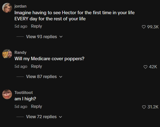 CartyBrew's tweet photo. This is Good AF

This Dude named Hector is legit Psyoping older People to Join his  Nursing home and the memes are insane

Its Blowing up on Instagram and X with almost a million views in just a few days and the Comments are straight Drill fest

https://t.co/u7Zvh2mrCc

https://t.co/gDoPGDMfam

Name proof in picture

https://t.co/OOSLqWCIF5