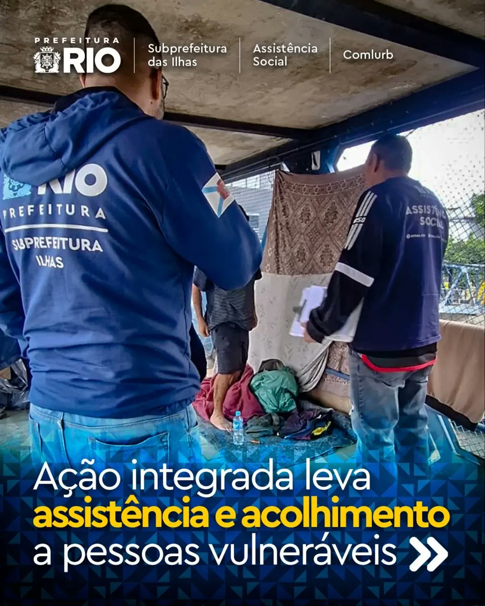 subilhasrio's tweet photo. Realizamos, nesta semana, mais uma operação de acolhimento na Ilha do Governador, em parceria com a Secretaria Municipal de Assistência Social e com o apoio da Comlurb, Guarda Municipal e Polícia Militar. (+) https://t.co/EcNPetdWu8