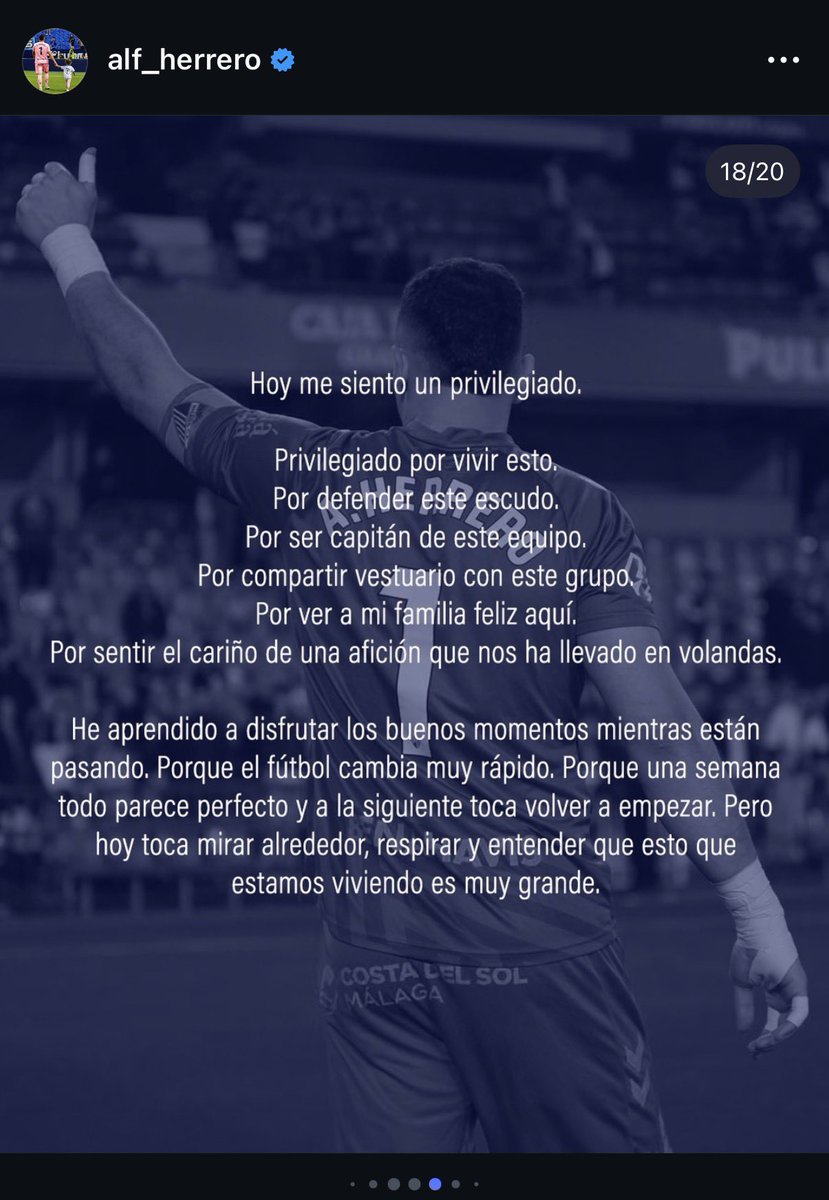 riivas20's tweet photo. Alfonso Herrero lo ha entendido TODO

Desde el primer día se dio cuenta de lo que es este escudo y lo ha defendido como haría cualquier malaguista

Málaga se ha convertido en su casa y él se ha convertido en leyenda del club https://t.co/6d7D01Aarm