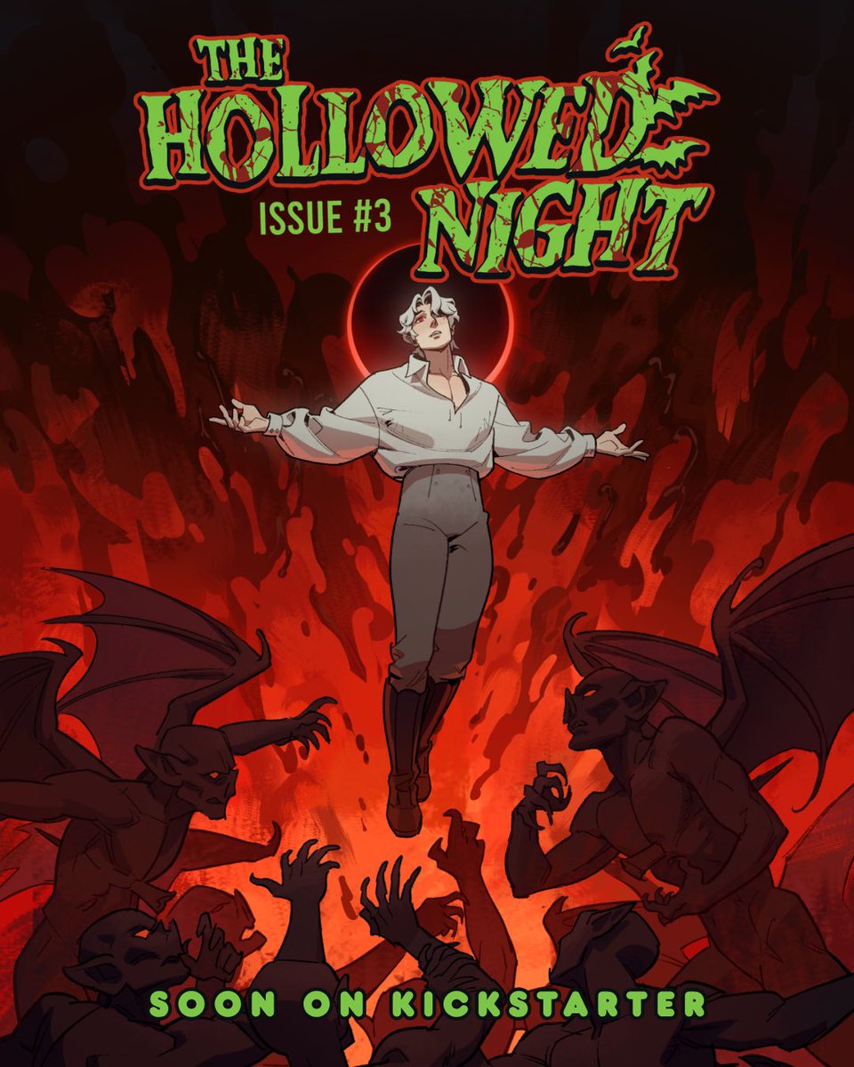 WeAreSHAMAN's tweet photo. The Hollowed Night 3 — a Victorian horror comic book is coming soon on Kickstarter!

Script and voice: Son M. @bogboogie 
Art: Lady Santos @ladysantos__
Colors: Cas Peirano @madcursed  
Editing: @WendiBones 

 Follow our pre-launch page! https://t.co/vs6Z5hfvcd