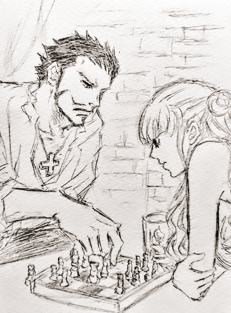 mumuti8's tweet photo. ミホペロ　勝負の行方

久しぶりに絵を描く　
楽しい… https://t.co/5L1aKSZjkm