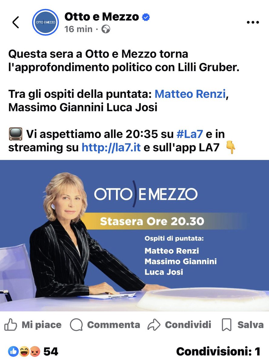 Guido07261's tweet photo. @Zerovirgola2 Non hanno resistito alla tentazione di proporlo già stasera. Da notare la scelta del contraddittorio. Ormai di 8 e 1/2, programma che fatica a iniziare prima delle 8 e 45, si salvano quasi esclusivamente le puntate con Travaglio. Quella di stasera pare per stomaci molto forti… https://t.co/F42M1Ib93Y