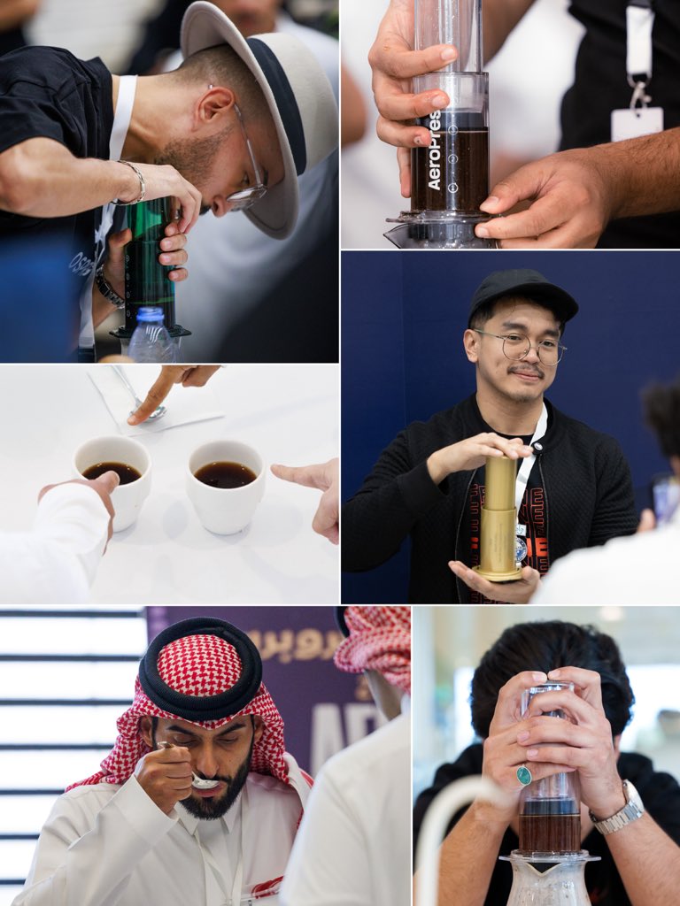 WeSulalat's tweet photo. يسرنا الإعلان عن بدء التحضيرات لانطلاق النسخة العاشرة من بطولة المملكة العربية السعودية للإيروبريس، حيث ستشهد البطولة إقامة جولات التصفيات في مناطق مختلفة حول المملكة خلال شهر سبتمبر القادم 🗓️.

نستذكر بالصور بطولة العام الماضي… وبوستر السنة هذي سيتم الإعلان عنه قريباً! 🤩

باب الرعاية مفتوح الآن لكل من:
✅ المحامص والمقاهي المختصة
✅ شركات قطاع الأغذية والمشروبات
✅ جميع العلامات التجارية والجهات الداعمة لصناعة القهوة

الرعاية محدودة العدد، والأولوية تُمنح للرعاة السابقين.

📞 للتواصل والتسجيل كرعاة:
📩إيميل: aeropress@sulalat.com
📱واتس اب:0564400407
آخر موعد للتقديم: يوم 29 / 06
سيتم الإعلان عن آلية ومواعيد تسجيل المتسابقين في وقت لاحق.🔜

We are thrilled to announce that preparations have begun for the 10th edition of the Saudi Arabia AeroPress Championship! The qualifying rounds will take place in various regions across the Kingdom this coming September 🗓️.

Looking back at last year's championship through these photos... This year's official poster will be revealed soon! 🤩

Sponsorship opportunities are now open for:

✅ Specialty Coffee Roasteries & Cafes
✅ Food & Beverage Companies
✅ All brands and entities supporting the coffee industry

Sponsorship spots are limited, with priority given to previous sponsors.
📞 To get in touch and register as a sponsor:
📩 Email: aeropress@sulalat.com
📱 WhatsApp: 0564400407

Deadline to apply: 29 / 06
Competitor registration details and dates will be announced at a later time. 🔜