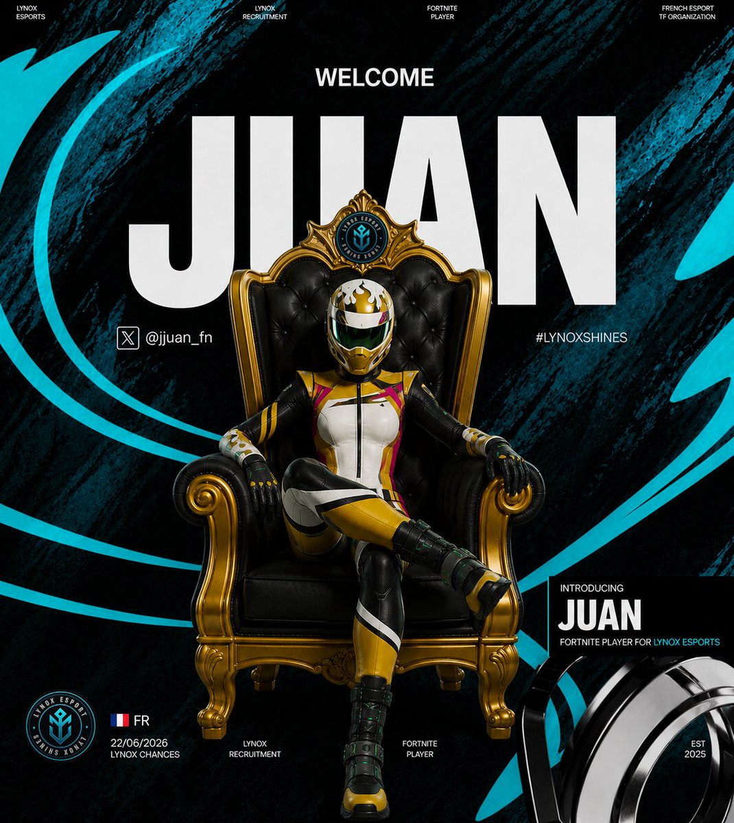 LynoxRise's tweet photo. Today, we're announcing our newest diamond 💎

It comes to us from the Netherlands. Welcome @jjuan_fn 🇳🇱 https://t.co/3mqXYtYjJU