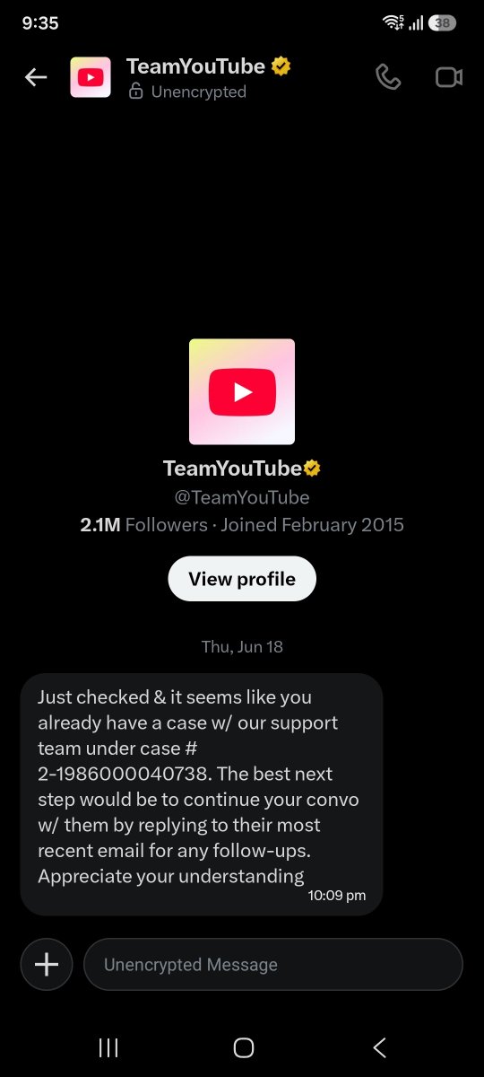 DusterAura's tweet photo. Hey @TeamYouTube, it’s been a full MONTH since I appealed for my channel "DusterAura" (23K+ subs).😭
I’ve provided clear editing proofs of my 3D animations, yet I’m still stuck with no manual review.Why ignore real creators who pour their hearts into their work?🥹 @nealmohan https://t.co/fTOifZ4gKW