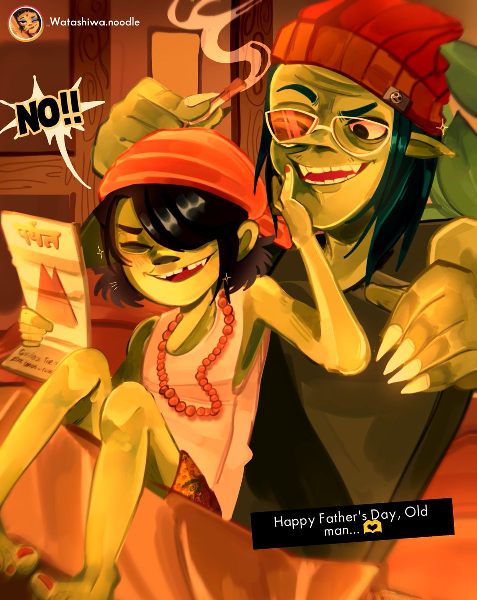KiraMy_Bb's tweet photo. Late Father's Day and Jaz's Birthday!
#gtwt #nuace #gorillaz https://t.co/aWVBdsy6E1