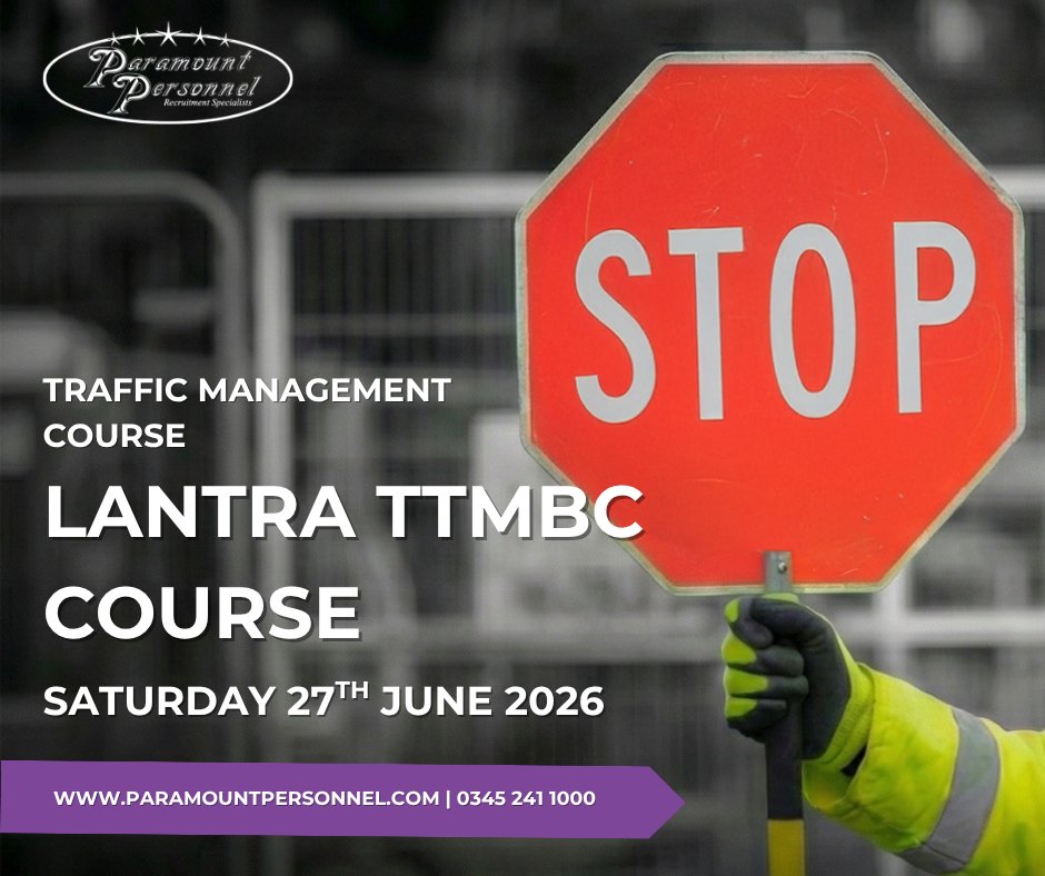 Paramountperson's tweet photo. 🚦 Looking to kickstart or advance your career in traffic management? Join our Lantra TTMBC Course on Saturday 27th June 2026! 🛑

📞 Call 0345 241 1000
🌐 https://t.co/8Ait78jO0B

#TrafficManagement #Lantra #TTMBC #JobTraining https://t.co/e9BoTVn3Ew