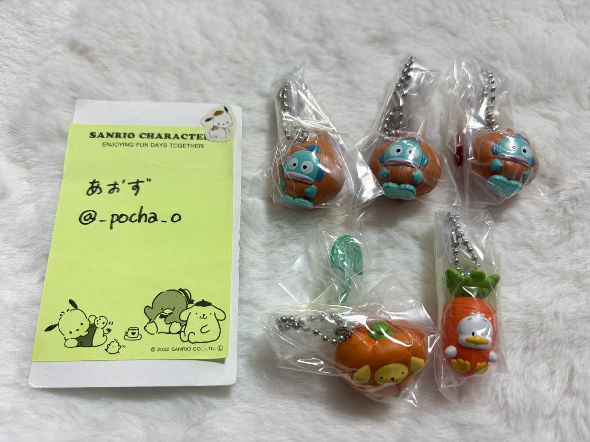 _pocha_o's tweet photo. 【交換】 サンリオ ベジタブルビスケット&amp;チャーム

〈譲〉 ハンギョドン ×3、ポムポムプリン、あひるのペックル

〈求〉ポチャッコ

📮郵送希望

検索からでもお気軽にお声がけください🕊 https://t.co/hg1xDVu2CL