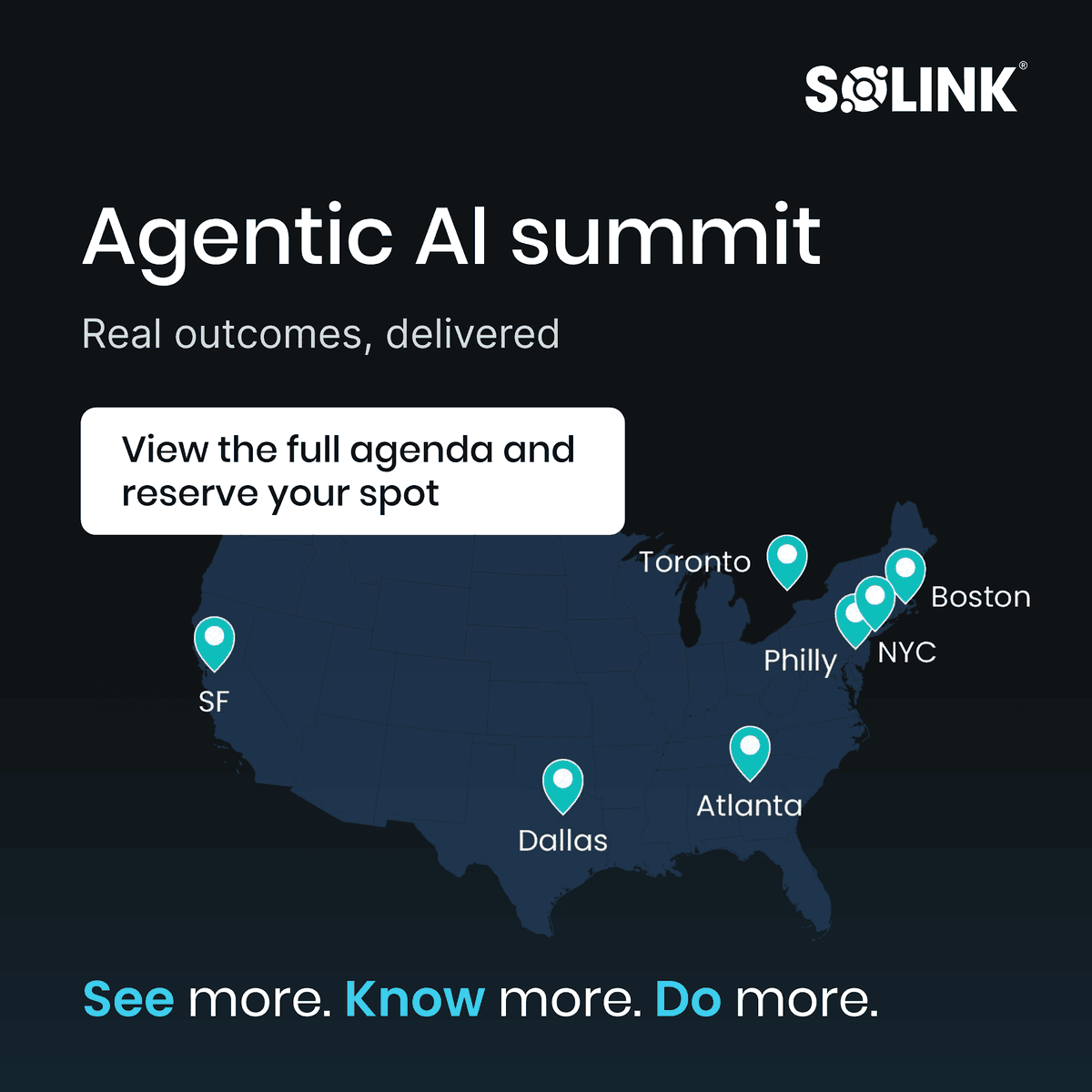 SolinkCorp's tweet photo. 🚀 What happens when AI moves beyond insights and starts driving action?

Join the Solink Agentic AI Summit Roadshow to explore real-world AI agent use cases, practical implementation strategies, and what's next for Agentic AI.

https://t.co/EdSahMrnty https://t.co/knlKaU7oFu