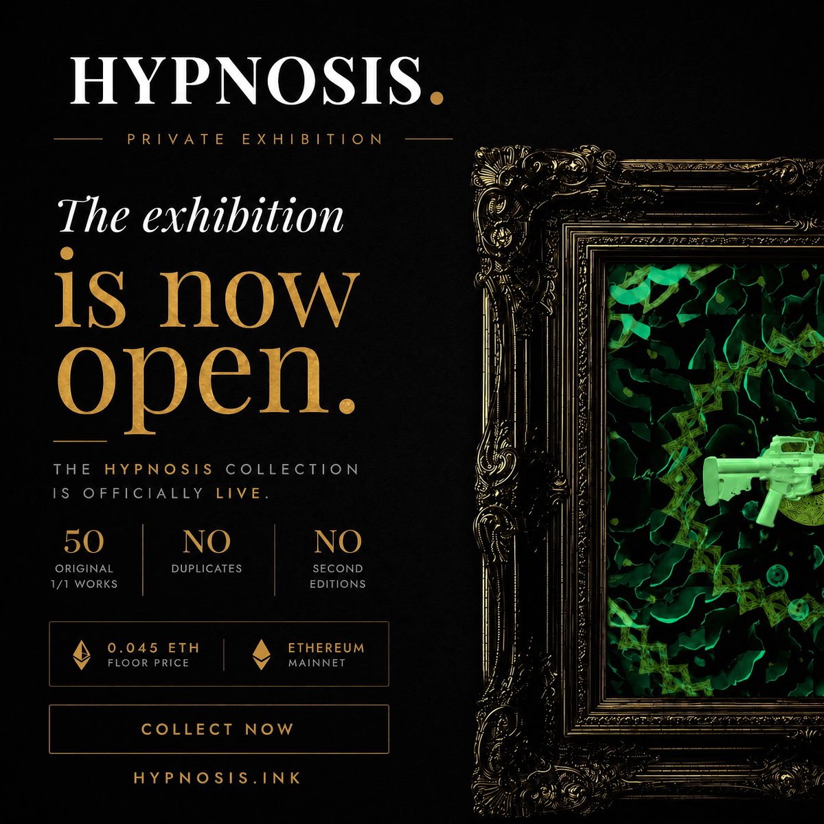 HypnosisNFT's tweet photo. Mint is Live!! 

https://t.co/xGqIHli3Ma https://t.co/ukkqolKV35