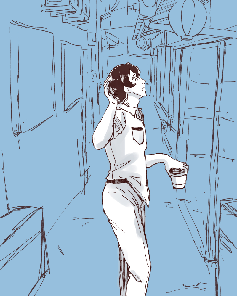yamasa19da's tweet photo. コノエ艦長　落書き https://t.co/7SpNkjPVpD