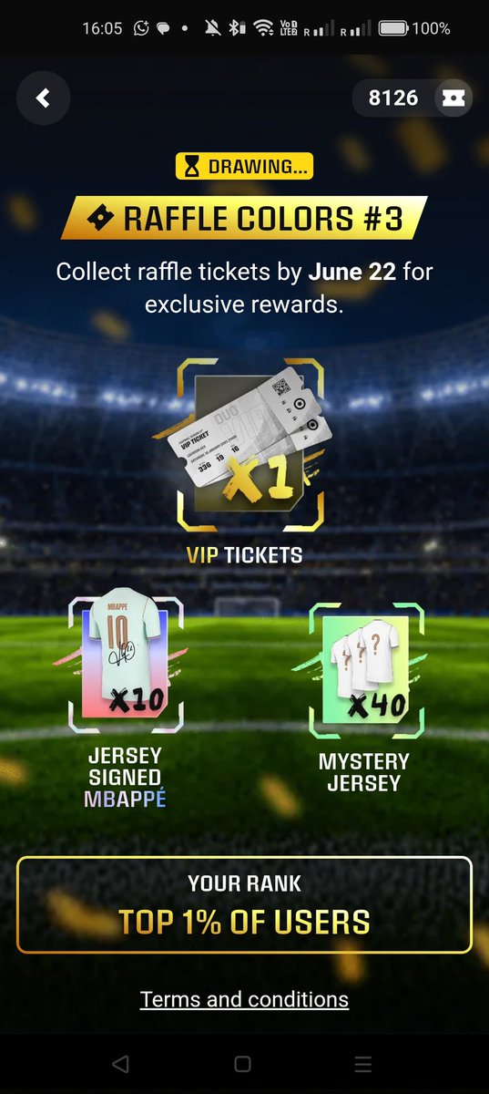 Kode_TTV's tweet photo. Finishing in the 1% looking forward to the draw 😌 Sorare raffle 🤙🏼 https://t.co/pEvZ4H2HOi
