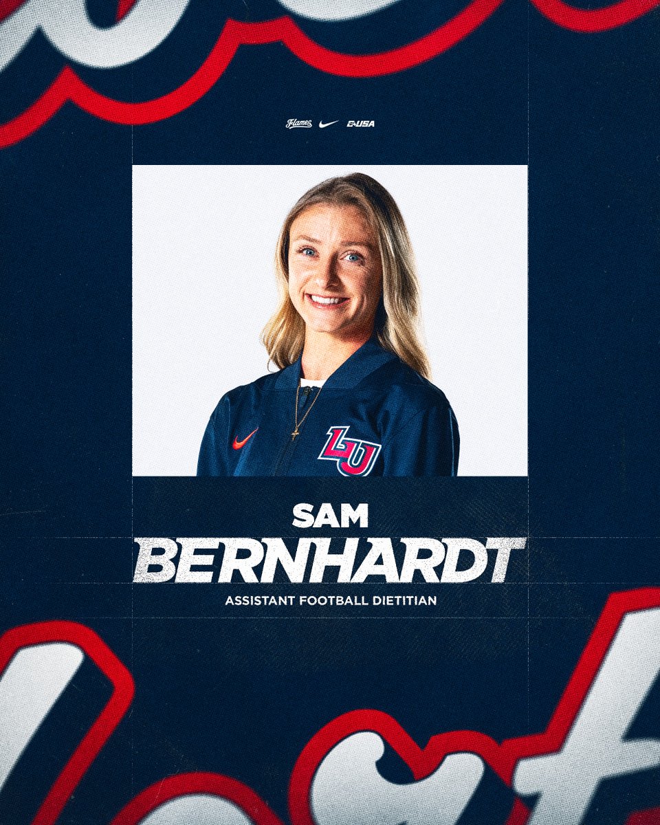 LibertyFootball's tweet photo. Excited to have Sam Bernhardt join us as our new Assistant Football Dietitian! https://t.co/ilFYJPlKWq