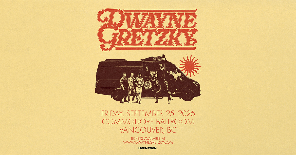 commodorevcr's tweet photo. JUST ANNOUNCED: Dwayne Gretzky is coming to Commodore Ballroom on September 25. 

Tickets go on sale Friday 10am https://t.co/qOiCmb0rfg https://t.co/hl7lMHCCGd