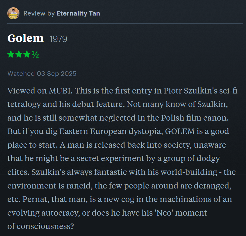 eternalitytan's tweet photo. Scribbles #8-11:
ALPHA (Julia Ducournau, 2025)
GOLEM (Piotr Szulkin, 1979)
URCHIN (Harris Dickinson, 2025)
ALONE IN THE NIGHT (Takashi Ishii, 1994)

#alpha #juliaducournau #golem #piotrszulkin #urchin #harrisdickinson #aloneinthenight #takashiishii https://t.co/aLSmtK5OdM