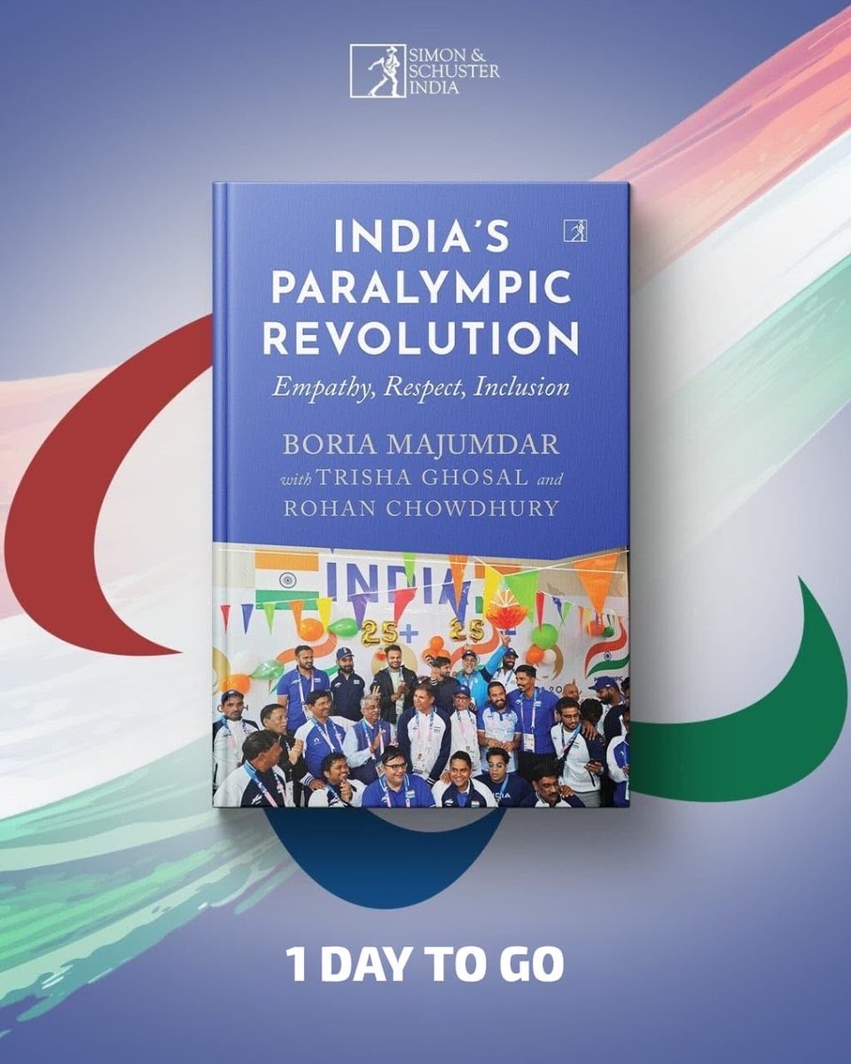 BoriaMajumdar's tweet photo. Super happy with this one. 1 day to go. @SimonSchusterIN @TrishaGhosal @RohanDC98 

Thanks to @DevJhajharia @DeepaAthlete @suhas_ly @YogeshKathuniya @GauravParaCoach Dr. Ameya Kagali who will join us for the virtual launch tomorrow. 

Tune in 630pm India time. @RevSportzGlobal https://t.co/XOUzYBWj8F